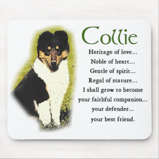 Tri Colour Rough Collie Gifts Mouse Pad
