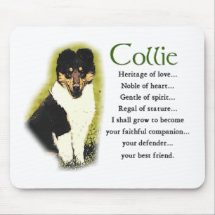 Tri Colour Rough Collie Gifts Mouse Pad