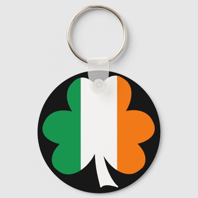 Tri-colour Shamrock Keychain (Front)