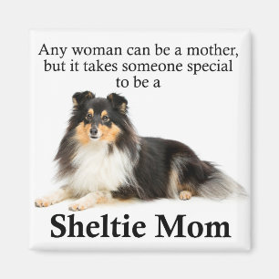 Tri-Colour Sheltie Mom Magnet