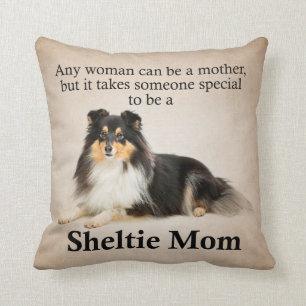 Tri-Colour Sheltie Mom Pillow
