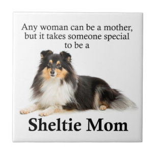 Tri-Colour Sheltie Mom Tile