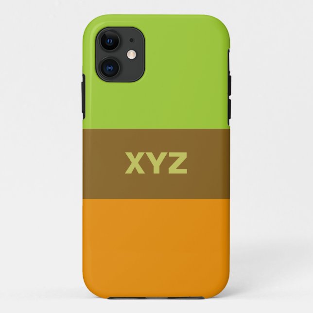 Tri-colour stripes custom cases (Back)