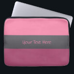 Tri-colour stripes custom laptop sleeves<br><div class="desc">Change the text field to what you want. You can also change the font and its size and colour,  as well as add more text fields,  by using the "Customize it" function. See my store for more items with this design.</div>