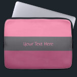 Tri-colour stripes custom laptop sleeves<br><div class="desc">Change the text field to what you want. You can also change the font and its size and colour,  as well as add more text fields,  by using the "Customize it" function. See my store for more items with this design.</div>