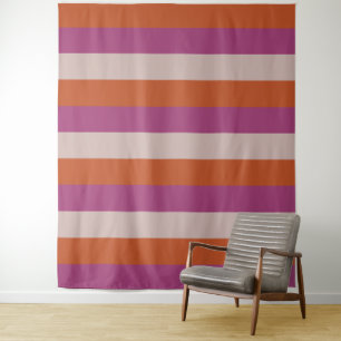 Tri-Colour Stripes pattern tapestries