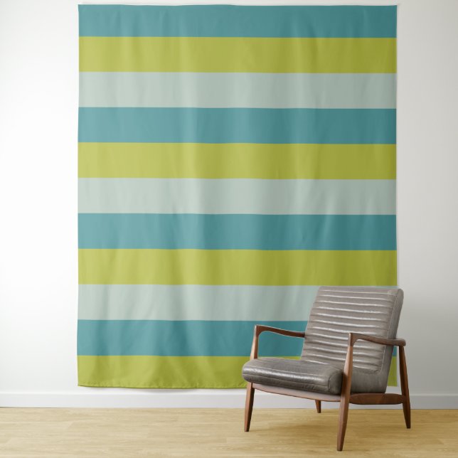 Tri-Colour Stripes pattern tapestries (In Situ)