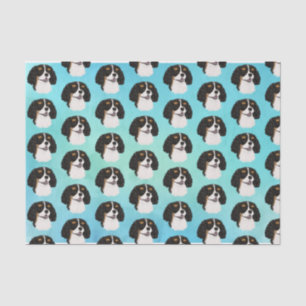 Tri-Coloured Cavalier King Charles Spaniel Gift  Tissue Paper