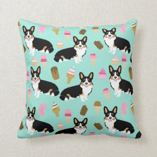 Tri Coloured Corgi Ice Cream pillow - cute corgis