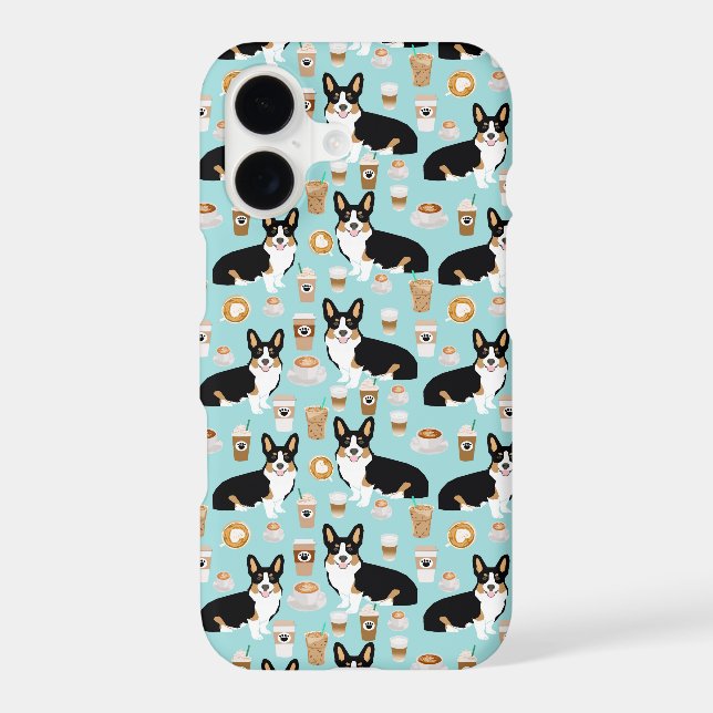 Tri Corgi Coffee - blue (Back)