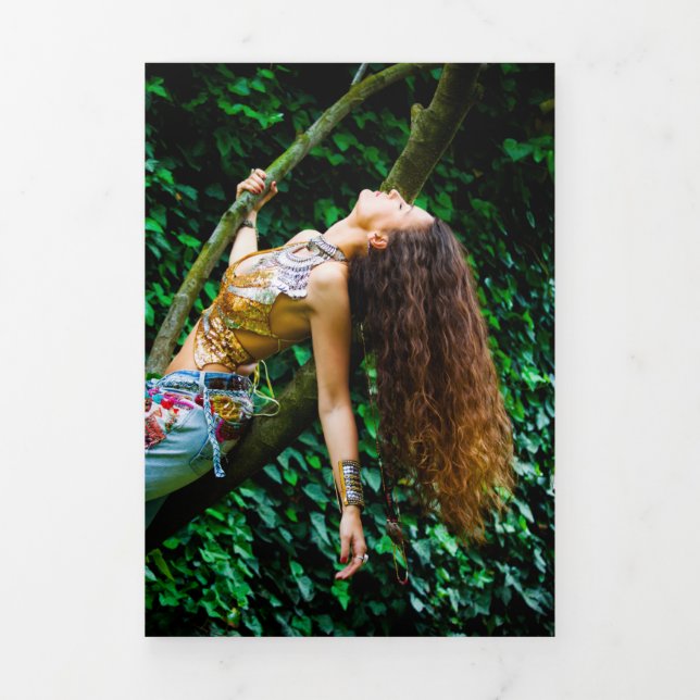 Tri Fold Memorial Program-Photo Cover  (Cover)