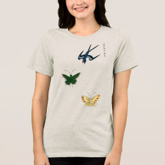 Tri-matière Grace en vol – T-Shirt femme à motif papillon