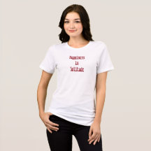 T-Shirt Bonheur en Solitude