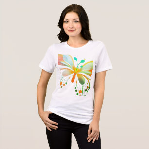 Tri-matière T-shirt en toile Bella pour femmes Jersey V-Neck p