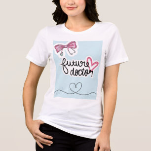 Tri-matière T-shirt étudiant en médecine futur docteur mignon