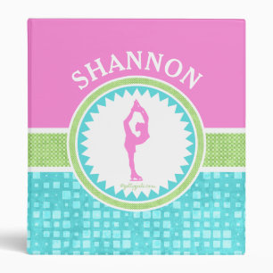 Tri-Pastel Colour Figure Skating With Aqua Tile Binder
