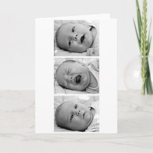 Tri-Photo Baby Announcement