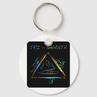 Tri Shasta Triathalon Logo Keychain