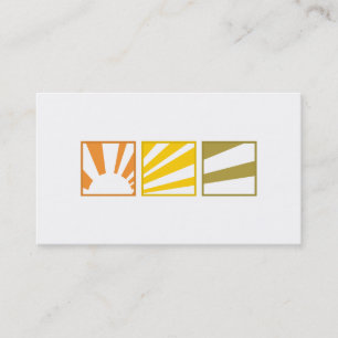 Tri-Squares - Sunset Business Card
