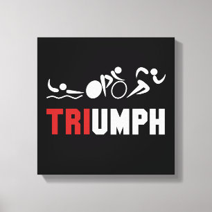 Tri Triumph Canvas Print