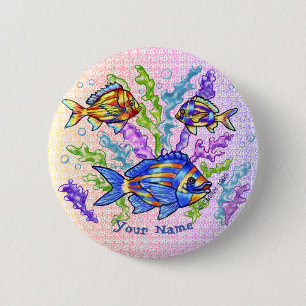 Triad Fish 2 Inch Round Button