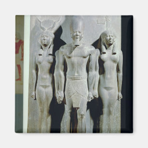 Triad of Menkaure with the goddess Hathor Magnet