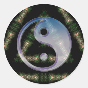 Triad Yin Yang Symbolism Sticker