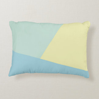 Triadic Tones - Modern Colour Block Accent Pillow