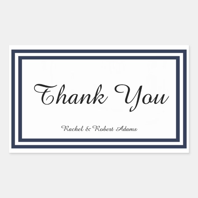 Triage double marine - Sticker rectangle (Devant)