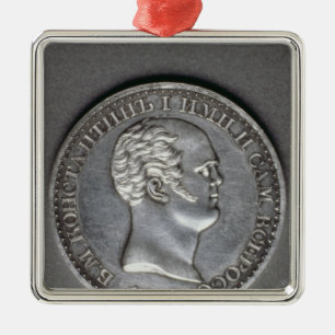 Trial for a Rouble of Constantine Pavlovich Metal Ornament