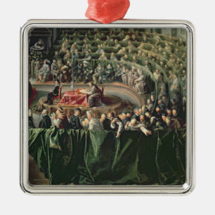 Trial of Galileo, 1633 2 Metal Ornament