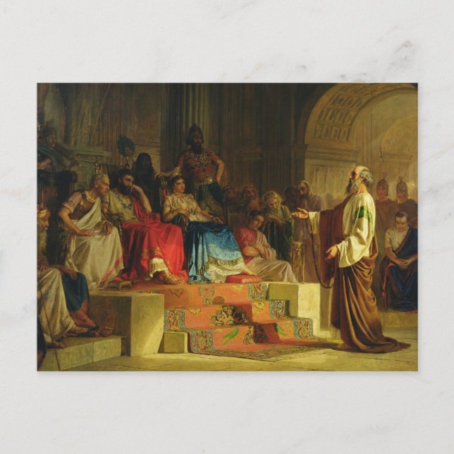 Trial of the Apostle Paul Postcard (Front)