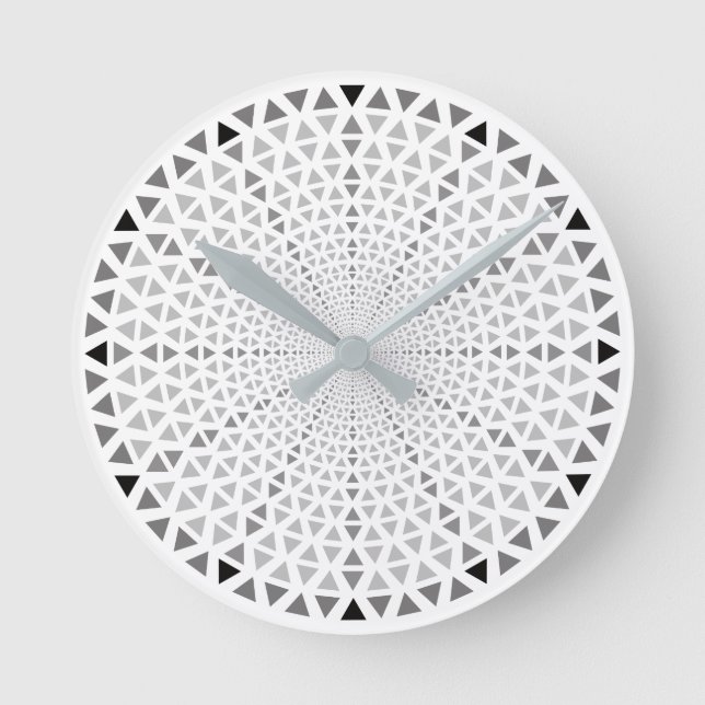 Triange - graphic wall clock (Front)