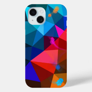 Triangle Abstract and Daisy iPhone 15 Case