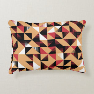 Triangle Abstract, Retro Elegant Beauty. Accent Pillow