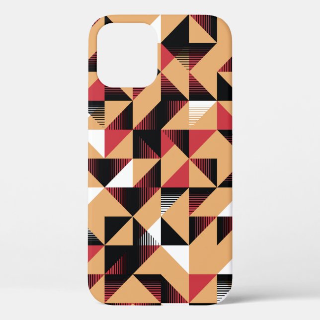 Triangle Abstract, Retro Elegant Beauty. Case-Mate iPhone Case (Back)