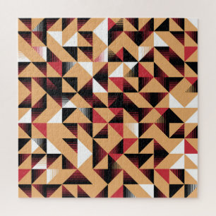 Triangle Abstract, Retro Elegant Beauty. Jigsaw Puzzle