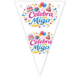 Triangle Banners with 'Celeb' Design