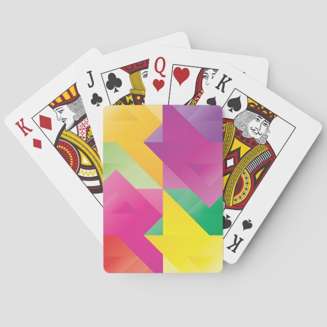 Triangle Came of Colours Playing Cards (Back)