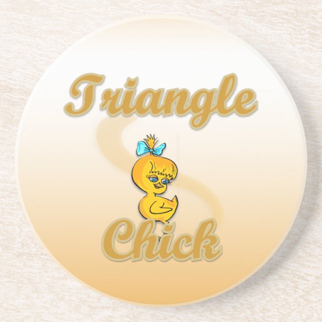 Triangle Chick Coaster (Front)