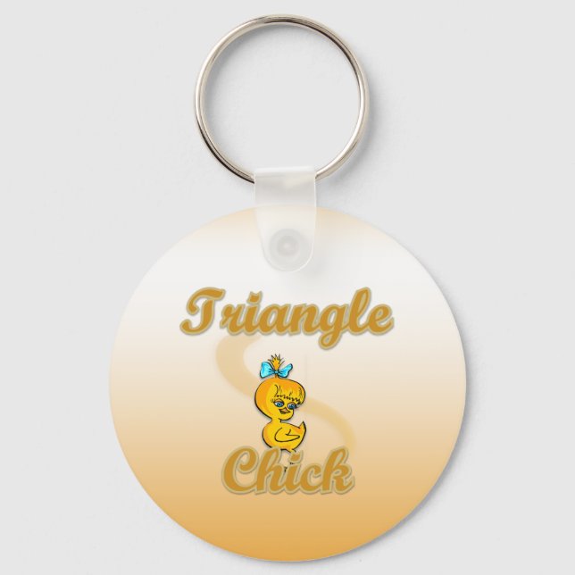 Triangle Chick Keychain (Front)