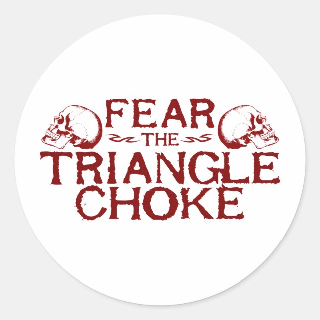 Triangle Choke Classic Round Sticker (Front)