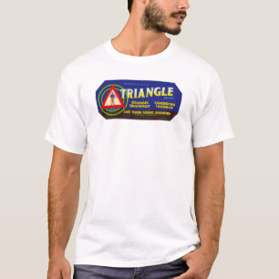 Triangle citrus - Vintage Fruit Crate Label T-Shirt