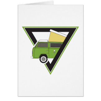 triangle classic green camper van