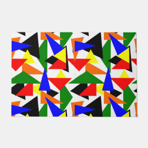 Triangle Collage  Doormat