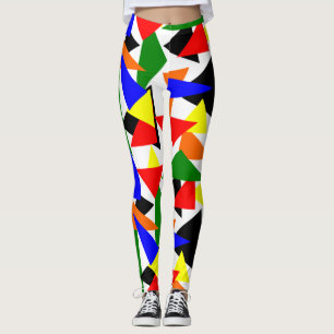 Triangle Collage  Leggings