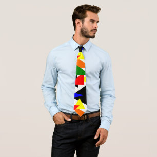 Triangle Collage  Tie
