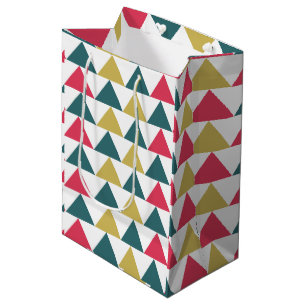 Triangle Colourful Geometric Triangle Pattern Medium Gift Bag