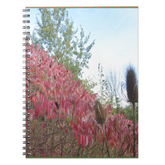 Triangle Colourful Nature Print Goodluck warm fall Notebook