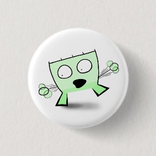 Triangle Dude Young Balancing 1 Inch Round Button